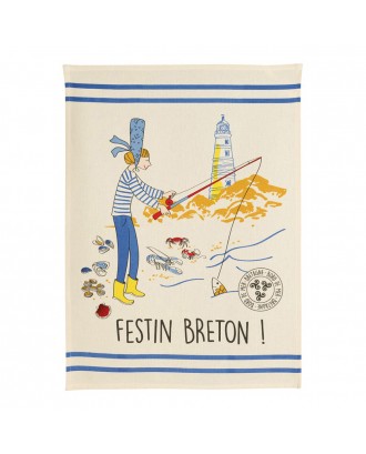 Prosop de bucatarie, albastru, Breton - SIMONA'S COOKSHOP
